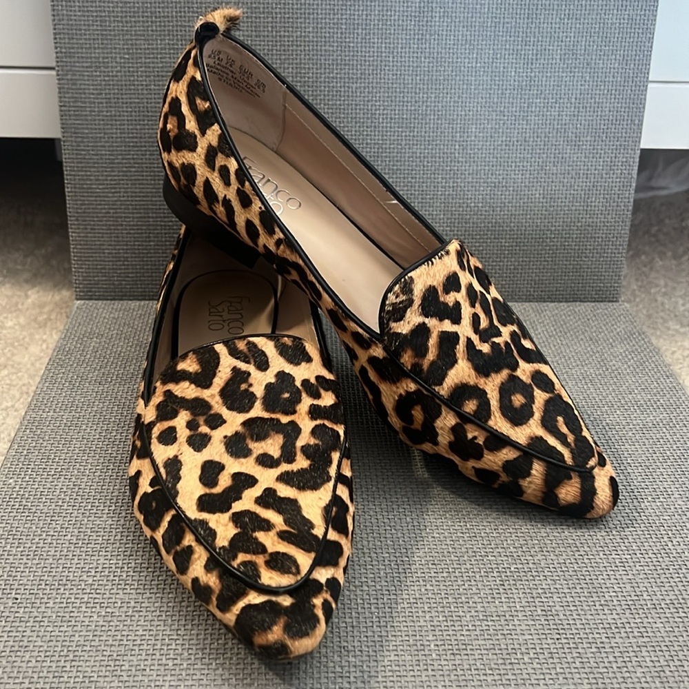 Franco Sarto Leopard Flat shoes 9 1/2 EUC